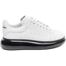 Derinet Yüksek Taban Hakiki Deri Erkek Sneaker
