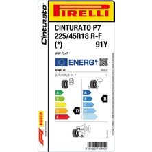 Pirelli 225/45 R18 91Y Cinturato P7 Rft (*) Bmw Oe Binek Oto Yaz Lastiği (Üretim Yılı:2024)
