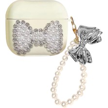 Microsonic Xiaomi Redmi Buds 3 Kılıf Papyon Figürlü Gümüş