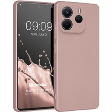 Microsonic Matte Silicone Xiaomi Redmi Note 14 4g Kılıf Rose Gold