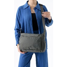Ultra Hafif Su Geçirmez Çok Cepli Omuz Çantası Gri (Model: 571-13-9J)