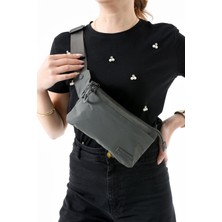 Çok Cepli Bel Çantası Unisex Gri (Model: 571-13-9R)