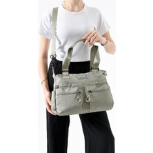 Ultra Hafif Su Geçirmez Çok Cepli Omuz Çantası Vizon (Model: 571-13-9M)