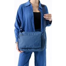 Ultra Hafif Su Geçirmez Çok Cepli Omuz Çantası Mavi (Model: 571-13-9J)