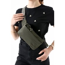 Çok Cepli Bel Çantası Unisex Haki (Model: 571-13-9R)