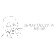 Ferdi Baba.bende Özledim Bende.20×7.cm.beyaz.araba Yazısı.arma