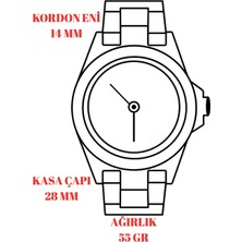 Daniel Klein Çelik Kordon Kadın Kol Saati 3 Atm Suya Dayanıklı Gümüş-Gold-Yeşil ZMDK1184