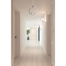 Ey Shop Modern Siyah Damla Göz Model Tek Renk LED Avize