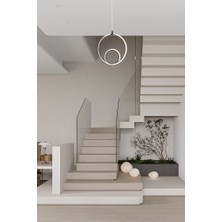 Ey Shop Modern Siyah Damla Göz Model Tek Renk LED Avize