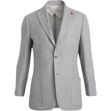 Uki Gri Comfort Fit 6 Drop Ceket