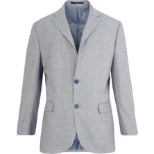 Uki Mavi Casual Mono Yaka Ceket