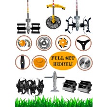 Wacker German 10 İN 1 Gtx Series Sırt Tipi Tırpan Benzinli Motorlu Çim Ot Çalı Biçme Makinesi Full Aparatlı