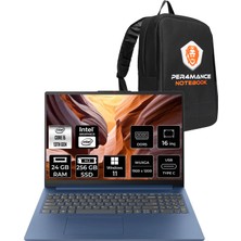 Lenovo Ideapad Slim 3 i5 13420H Notebook 24GB RAM 256GB SSD 16" FHD+ Win11 Home + Per4 Çanta 83K2001RTRP331