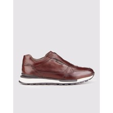 Cabani Hakiki Deri Light Kauçuk Taban Kahverengi Erkek Spor Ayakkabı