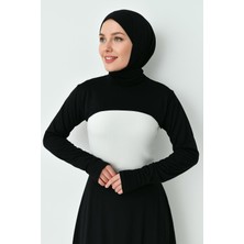 Balıkçı Parmaklı Boyunluklu Kolluk Tesettür Boyunluk Uzun Kollu Boyunluk Body Bluz Bolero