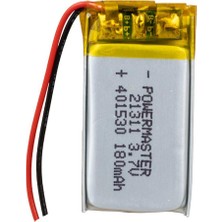 Powermaster 401530 3.7 Volt 180 Mah Lityum Polimer Pil