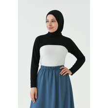 Mirach Sıfır Yaka Boyunluklu Kolluk | Uzun Kollu Tesettür Boyunluk Bodysuit Şık ve Rahat Tasarım
