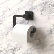 Teknotel Mat Siyah Alüminyum Tuvalet Kağıtlığı