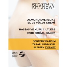 Rhaneva Almond Everyday El ve Vücut Losyonu, Organik ve Vegan Sertifikalı, 250 ml
