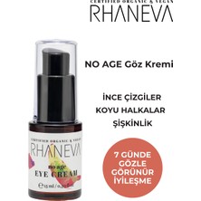Rhaneva No Age Göz Kremi, Organik ve Vegan Sertifikalı, 15 ml