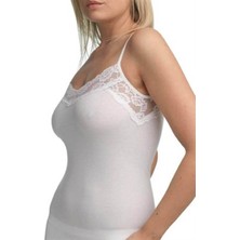 Blackspade 1984 Pamuklu Kadın Dantelli İnce Askılı Atlet