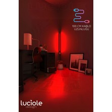 Luciole Led Abajur Aplik Gece Lambası Rgb Lambader 16 Renkli Uzaktan Kumandalı Işık