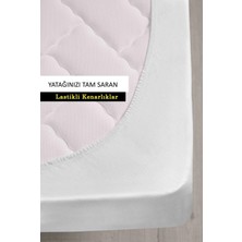 Micro Classic Sıvı Su Geçirmez Fitted Full Kenar Tek Çift Kişilik Bebek Çocuk Yatak Koruyucu Alezi 100x200 cm