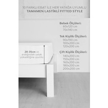 Micro Classic Sıvı Su Geçirmez Fitted Full Kenar Tek Çift Kişilik Bebek Çocuk Yatak Koruyucu Alezi 100x200 cm