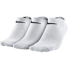 Nike Performance Lightweight No Show 3'lü Pamuklu Soket Çorap Beyaz