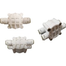 25 Adet Shut Off Quick Geçme Bağlantılı Dört Yollu Vana