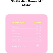 Dr. Henri Iyot, Vitamin B6 ve B12 Folik Asit İçeren Takviye Edici Gıda 90 Kapsül