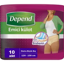Depend Emici Külot Hasta Bezi Xl - Extra Büyük Kadın 90 Adet (9pk*10)