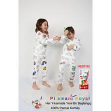 Boyanabilir Çocuk Pijama Takımı + Kalem I Renkli Rüyalar I Her Yıkamada Yeniden Tasarla