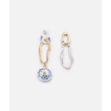 Desenli Asimetrik Küpe IS1250068101265