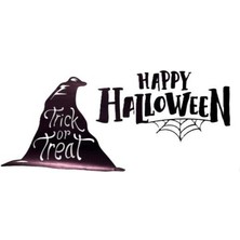 Ttt Happy Halloween Temalı Duvar Stickerı