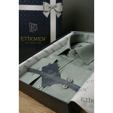Etikmen Su Yeşili Slimfit Erkek Gömlek