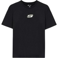 Skechers Graphic T-Shirt W Short Sleeve S241011-001 Siyah Tişört