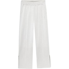 Skechers W Lounge Regular Wide Leg Sweatpant S2510057-035 Gri Eşofman Altı
