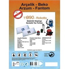 Home Shopping Arzum - Felix Islak Kuru Süpürge Uyumlu Torbası Bez 5 Adet