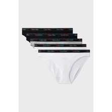 Calvin Klein Pamuklu Logolu 5 Pack Külot LV00QD5323WBT Bayan Külot LV00QD5323 Wbt