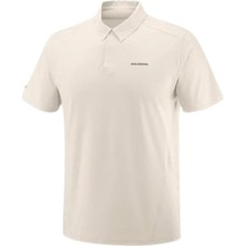 Salomon Tracklıne Polo M LC2439200 Bej Tişört