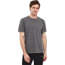 Skechers Organic Coll. M Short Sleeve  T-Shirt S241166-003 Gri Tişört