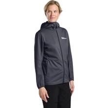 Jack Wolfskin Feldberg Hoody Kadın Mavi Softshell