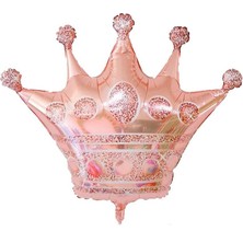 Parti Adresi Taç Folyo Balon Bekarlığa Veda Parti Balonu Rose Gold 76 cm