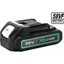 Extra Güçlü Çift Bataryalı 58VF Şarjlı Ağaç Odun Dal Budama Testeresi Bataryası