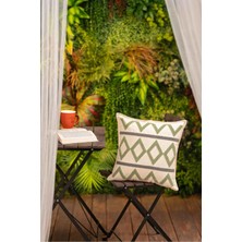 Buldan Store Baklava Desenli Püsküllü Kırlent Kılıfı