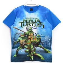 DobaKids Ninja Turtles Ninja Kaplumbağalar 3D Baskı Kısa Kollu Yazlık Erkek Çocuk Tişört 001-0001772