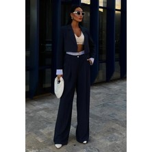 Aisha Elbise Garni Detaylı Crop Ceketli Takım 10075