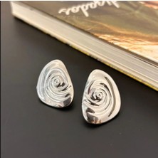 Sarmal Silver Çelik Küpe