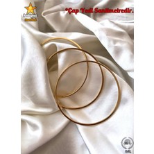 316 L Paslanmaz 3'lü 7 cm Gold Ajda Çelik Bilzeik - HMÇB-0082